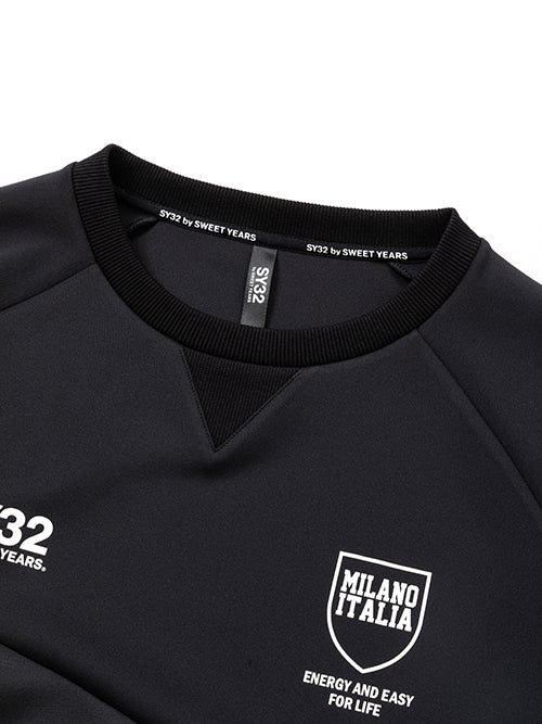 SY32 DOUBLE KNIT EMBOSS CAMO SHIELD P/O CREW No.13525