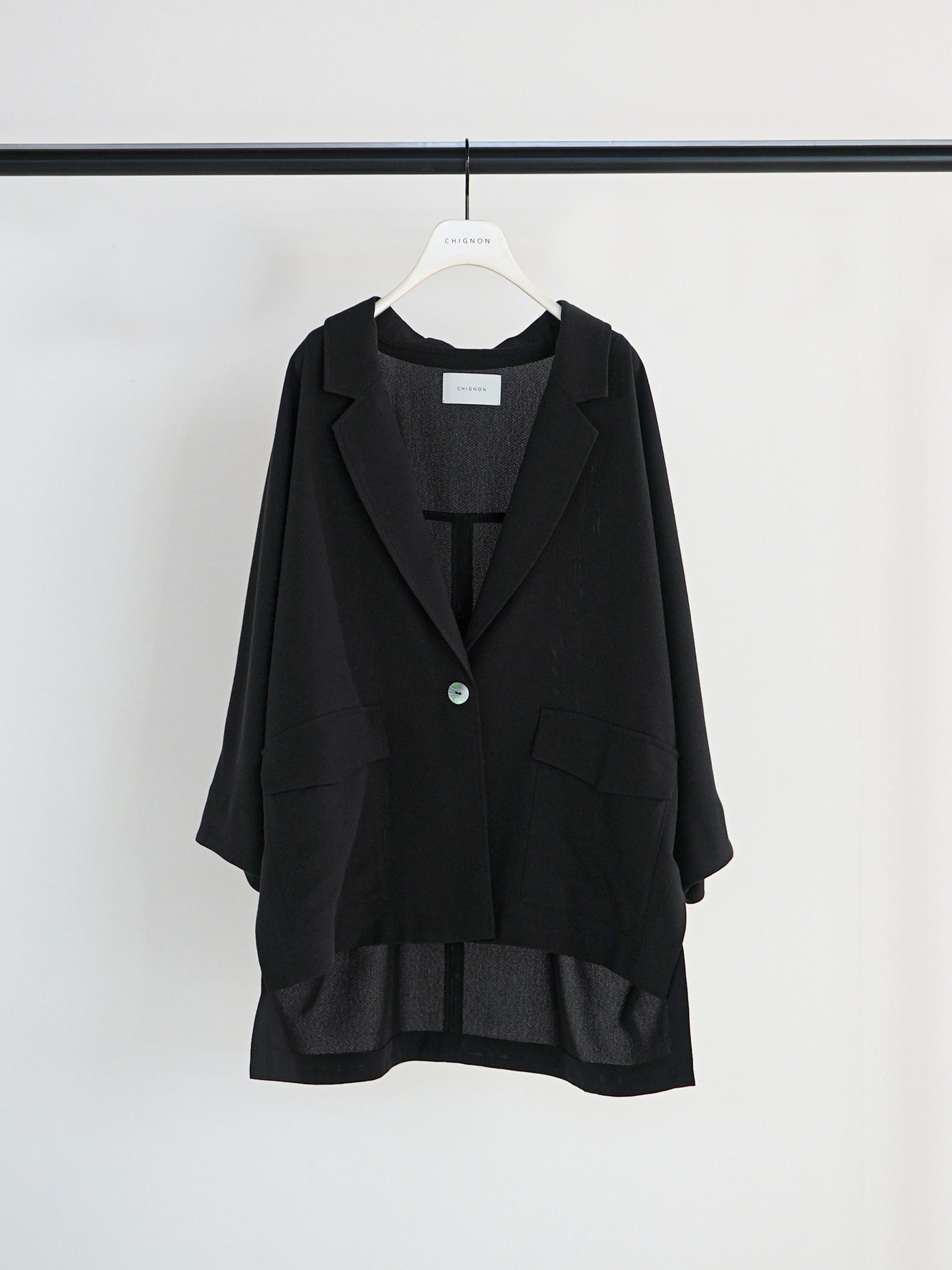 【予約販売】CHIGNON サマーメッシュ麻混ドルマンJK 4561-027BZ