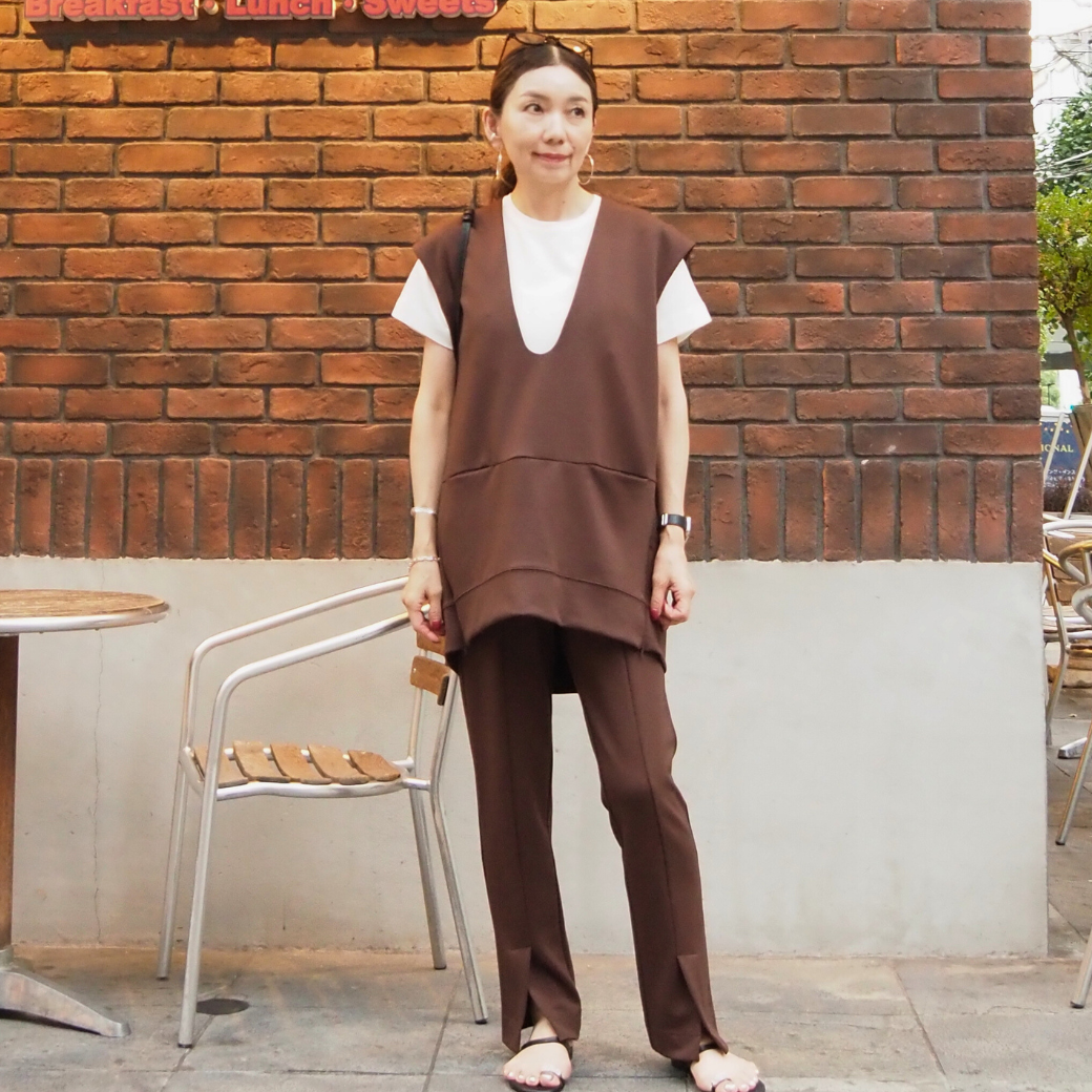 CHIGNON ダンボールVネックベスト 4754-049BZ