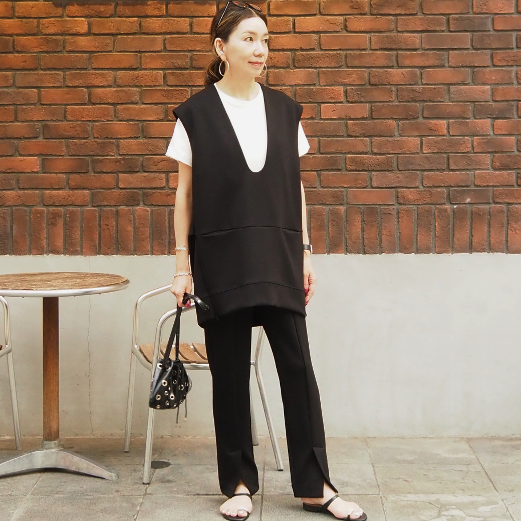 CHIGNON ダンボールVネックベスト 4754-049BZ