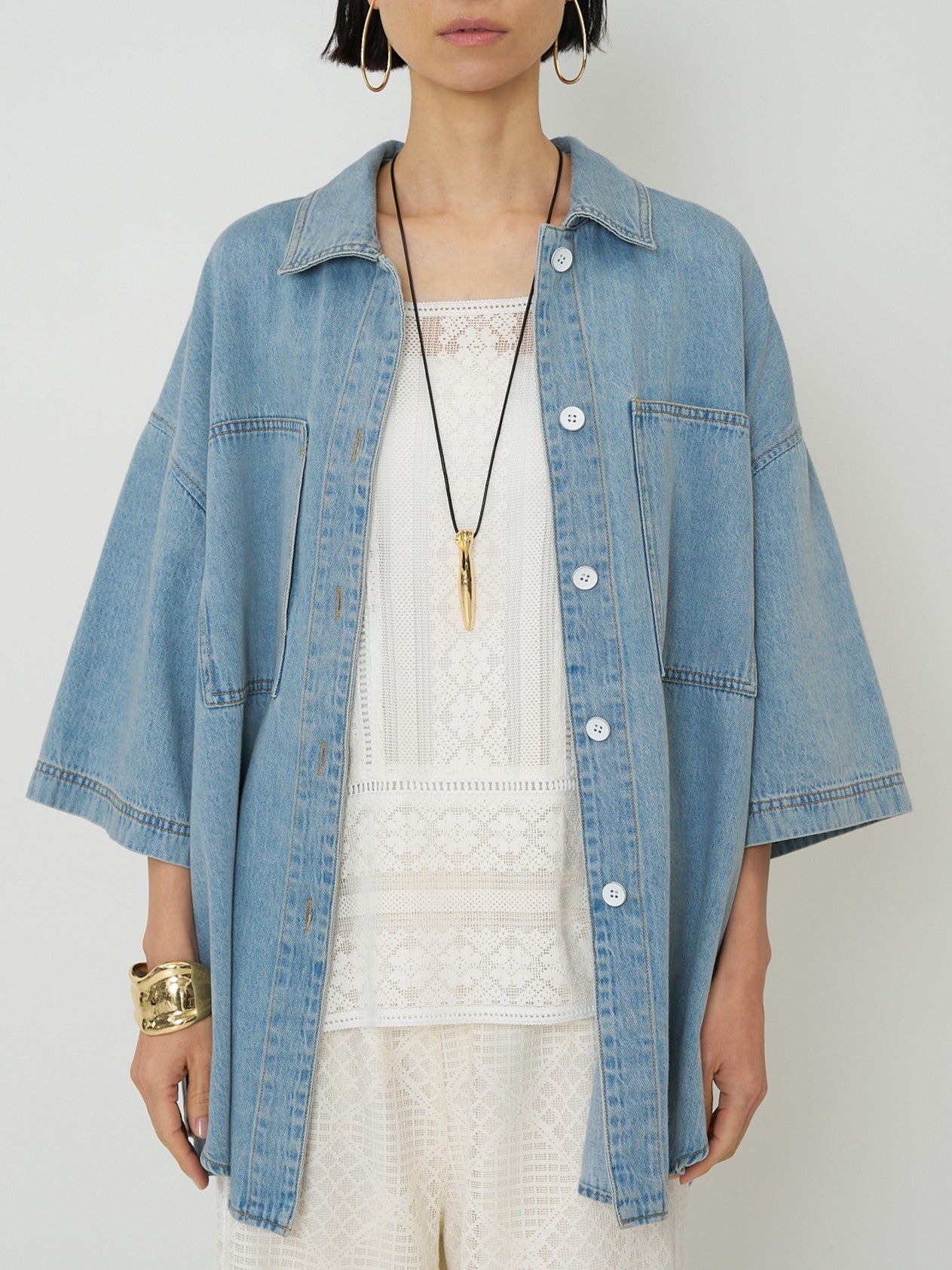 【予約販売】CHIGNON ハーフスリーブデニムJK 4861-041BT