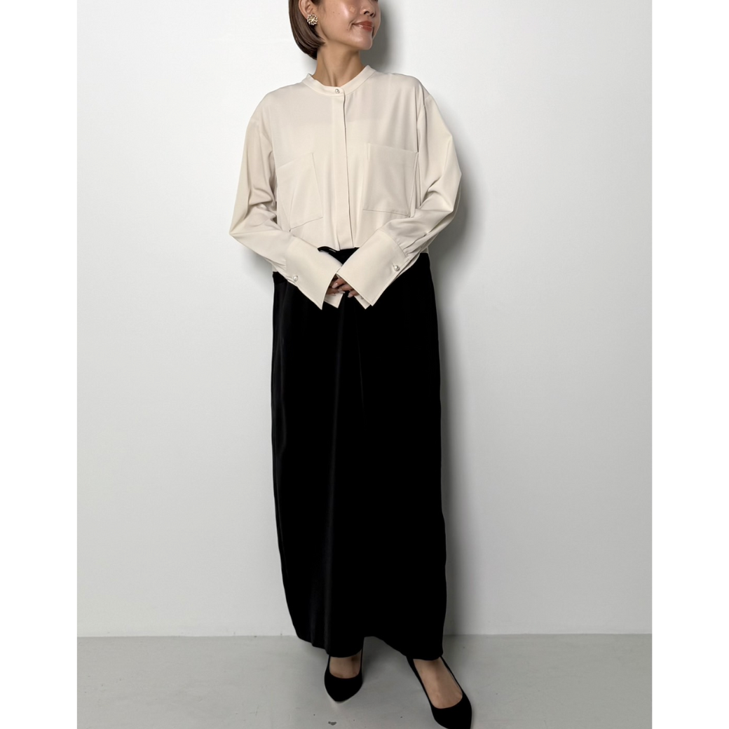 【予約販売】CHIGNON パールロングシャツOP 5436-488BKK