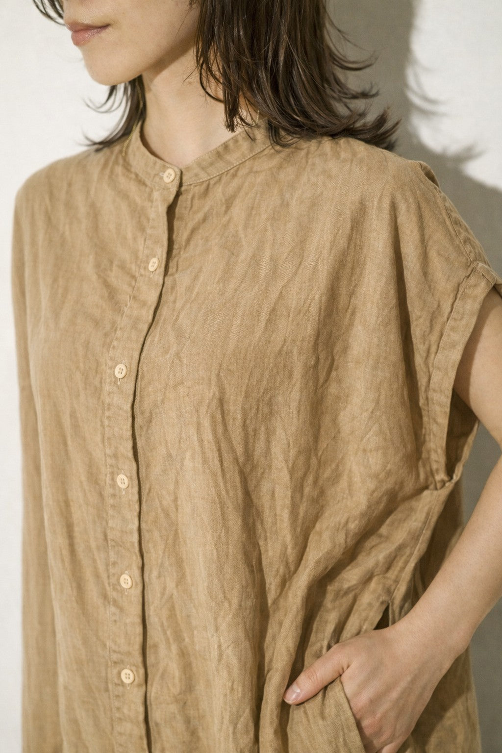 【予約販売】CHIGNON リネンタッチロングシャツOP 5562-350BZ