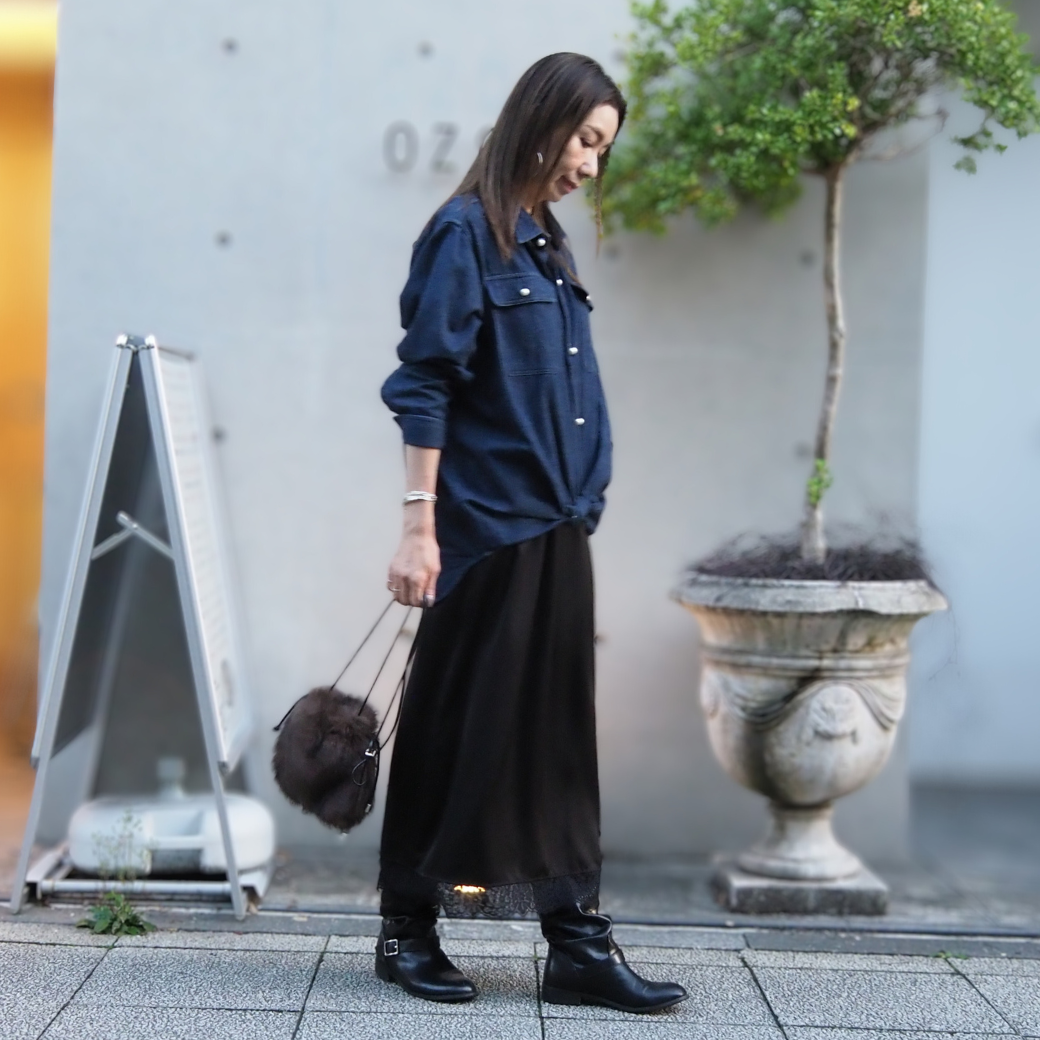 フェイクファーポシェット