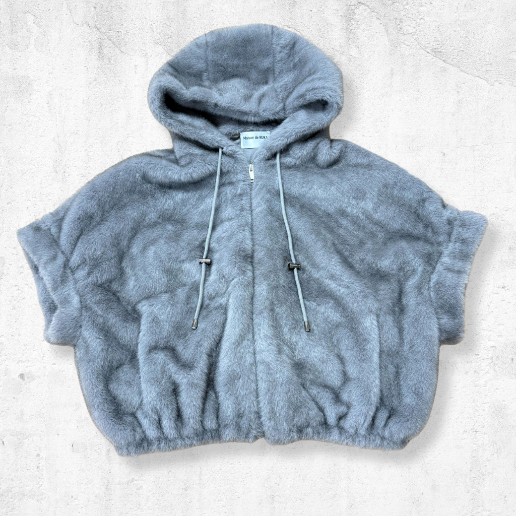 プレミアムエコファーフーディベスト