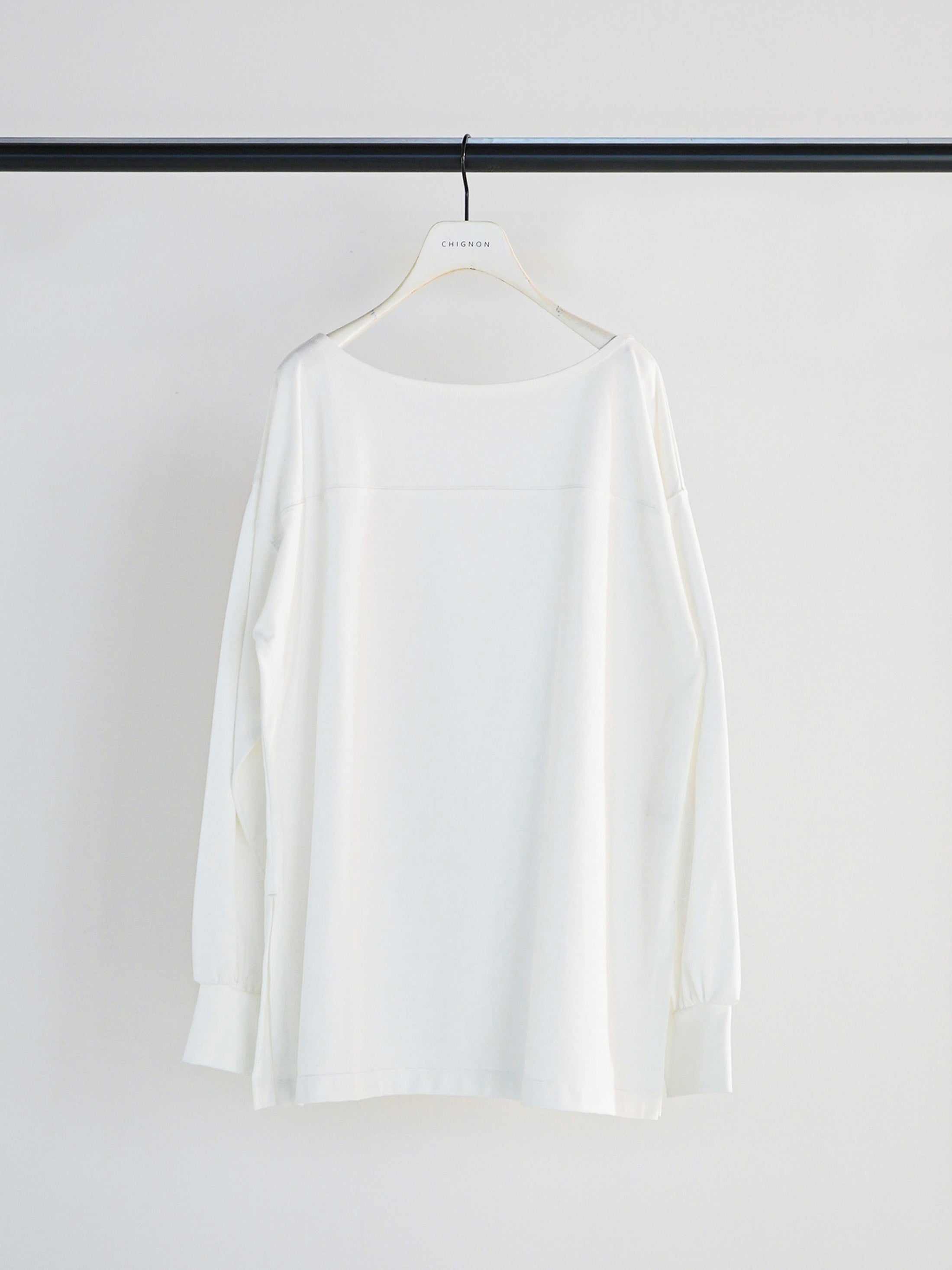 【予約販売】CHIGNON 度詰天竺ボートネックロンT 8261-015KK