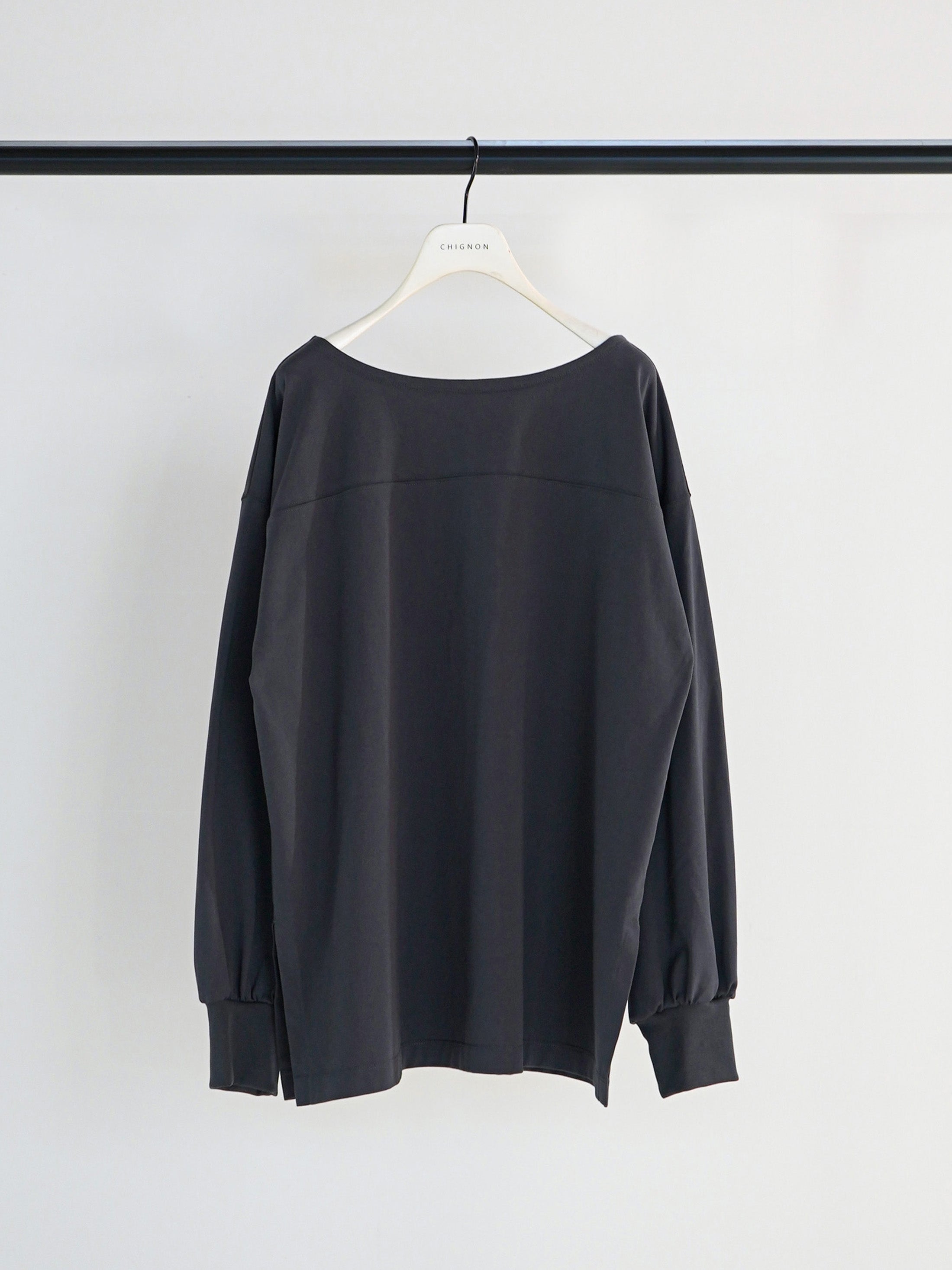 【予約販売】CHIGNON 度詰天竺ボートネックロンT 8261-015KK
