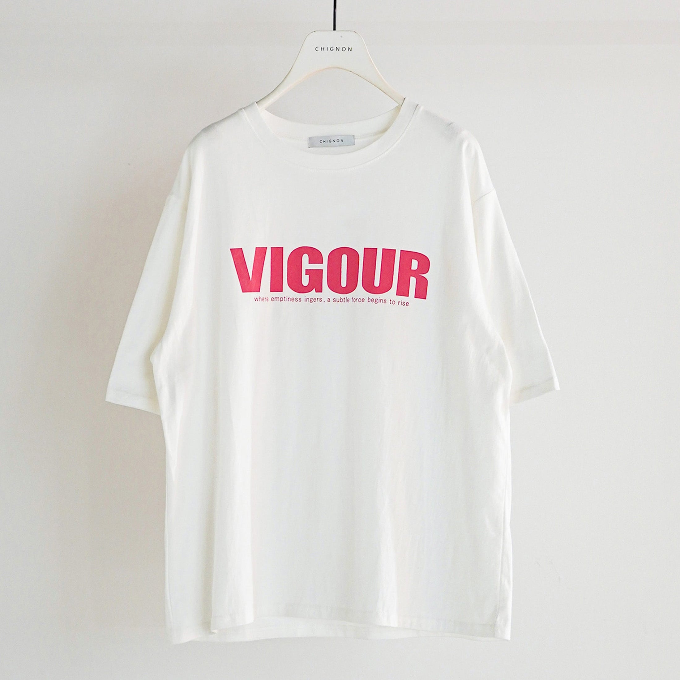 【予約販売】CHIGNON"VIGOUR"プリントTee 8461-102KK