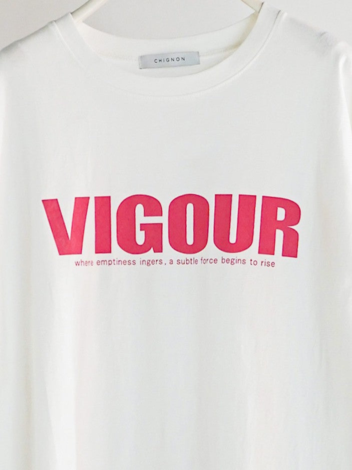 【予約販売】CHIGNON"VIGOUR"プリントTee 8461-102KK