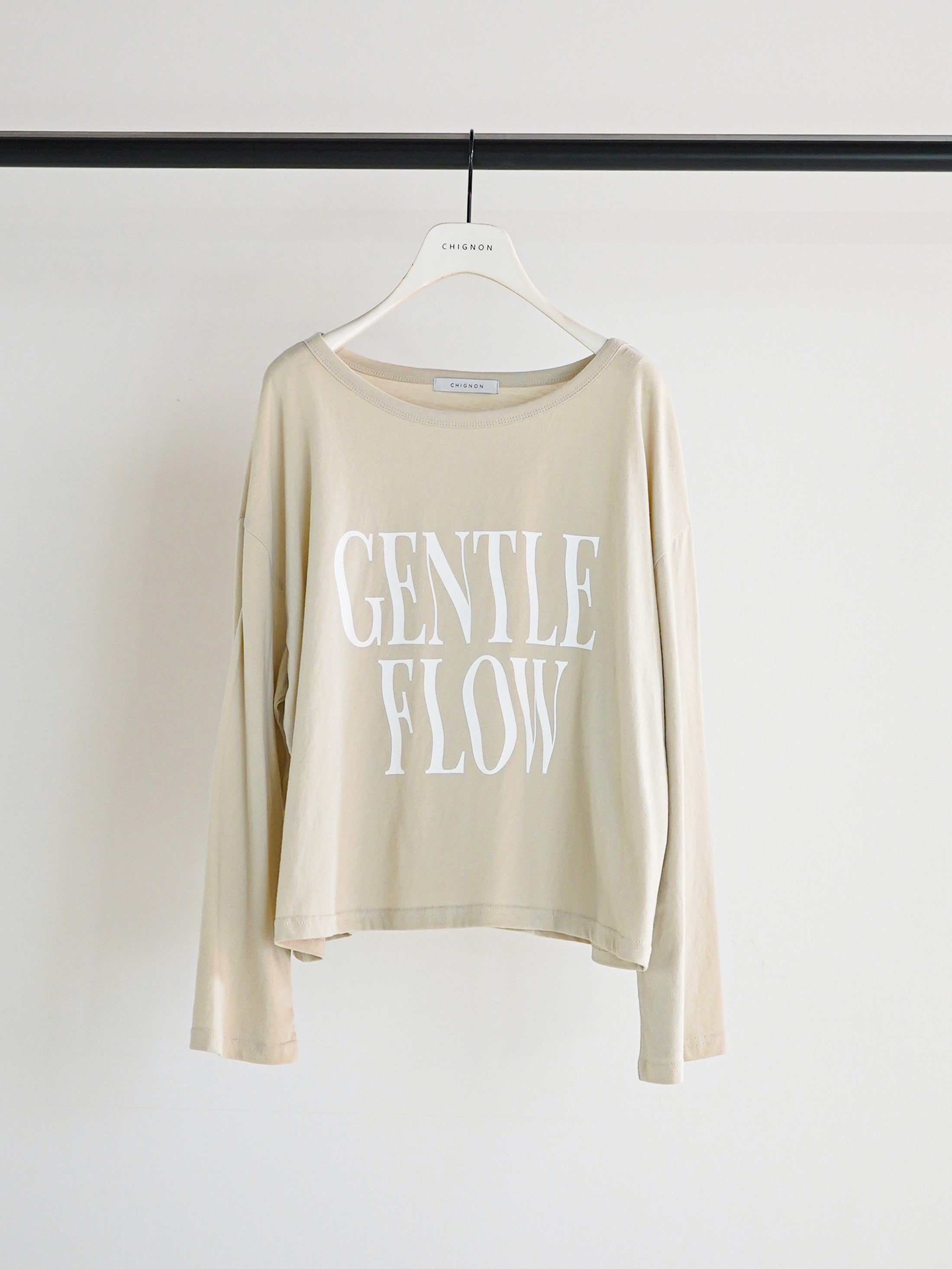【予約販売】CHIGNON "FLOW"ウェイブロゴTee 8461-103KK