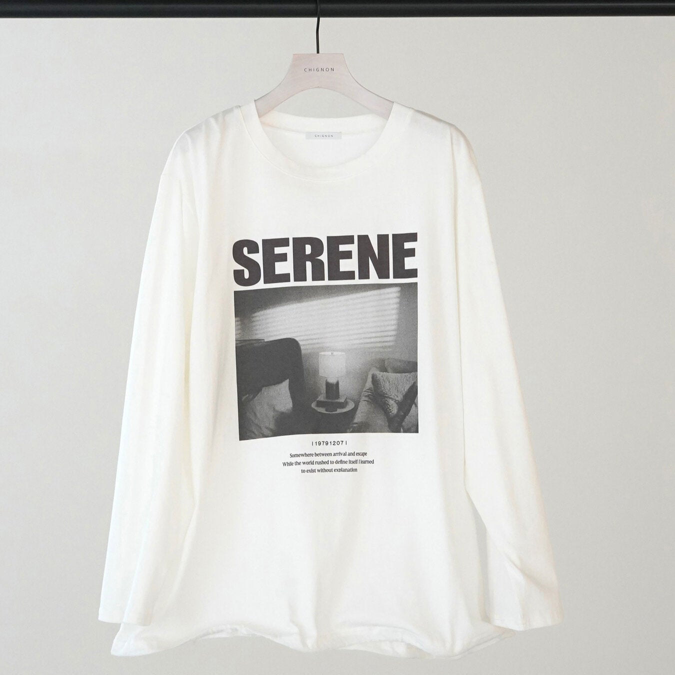 【予約販売】CHIGNON ワイヤーヘムPHOTO ロンTEE 8465-441KO