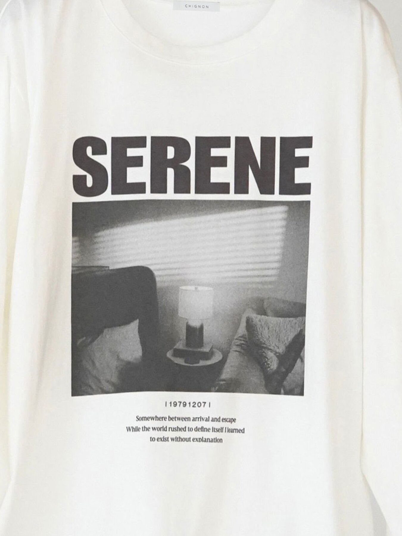 【予約販売】CHIGNON ワイヤーヘムPHOTO ロンTEE 8465-441KO