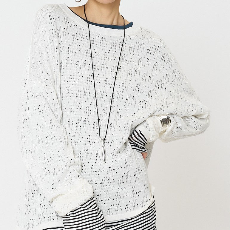 【予約販売】CHIGNON クラッシュドットニット 9561-088GS