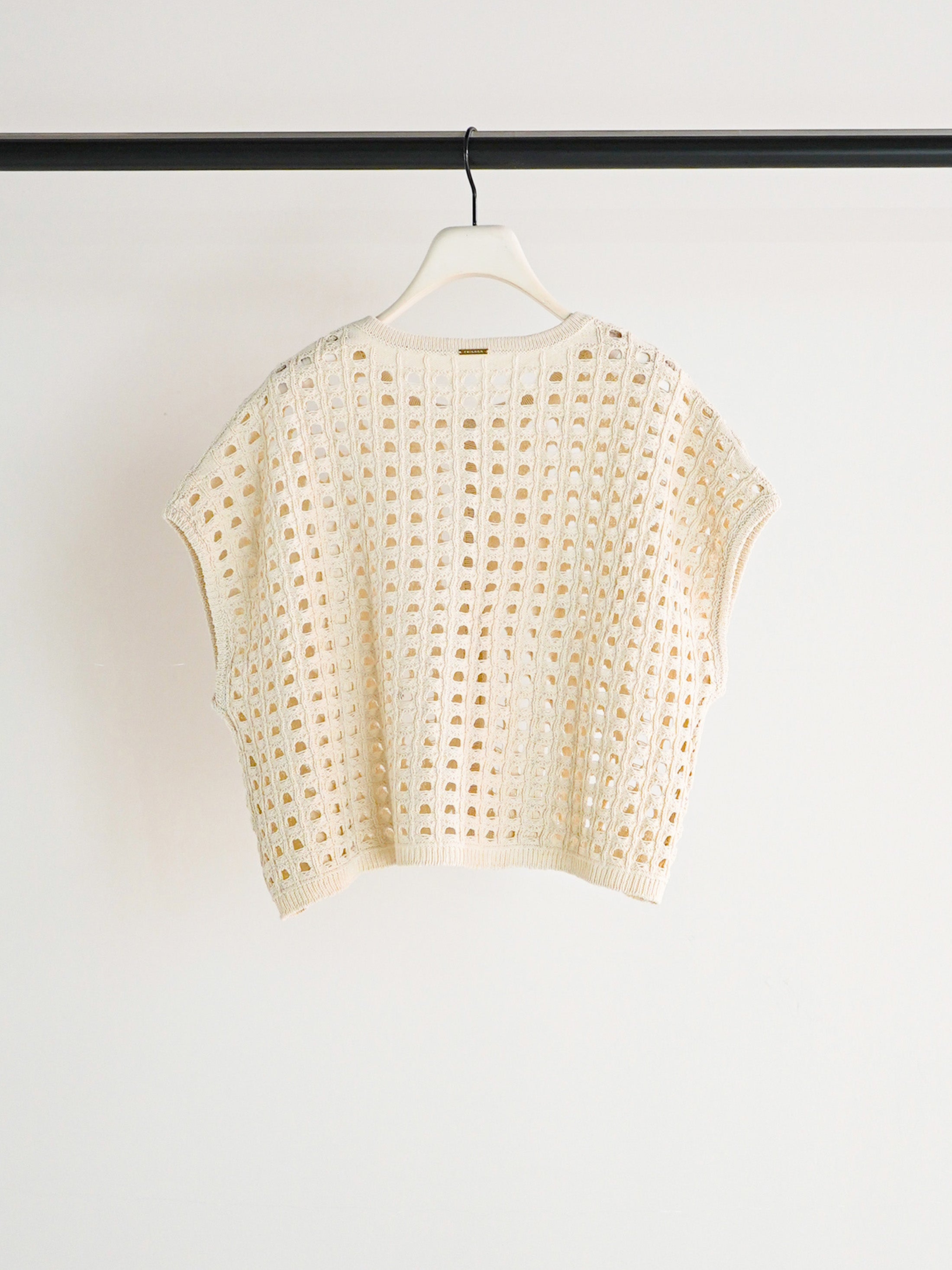 【予約販売】CHIGNON メッシュボックスニットベスト 9561-098DP