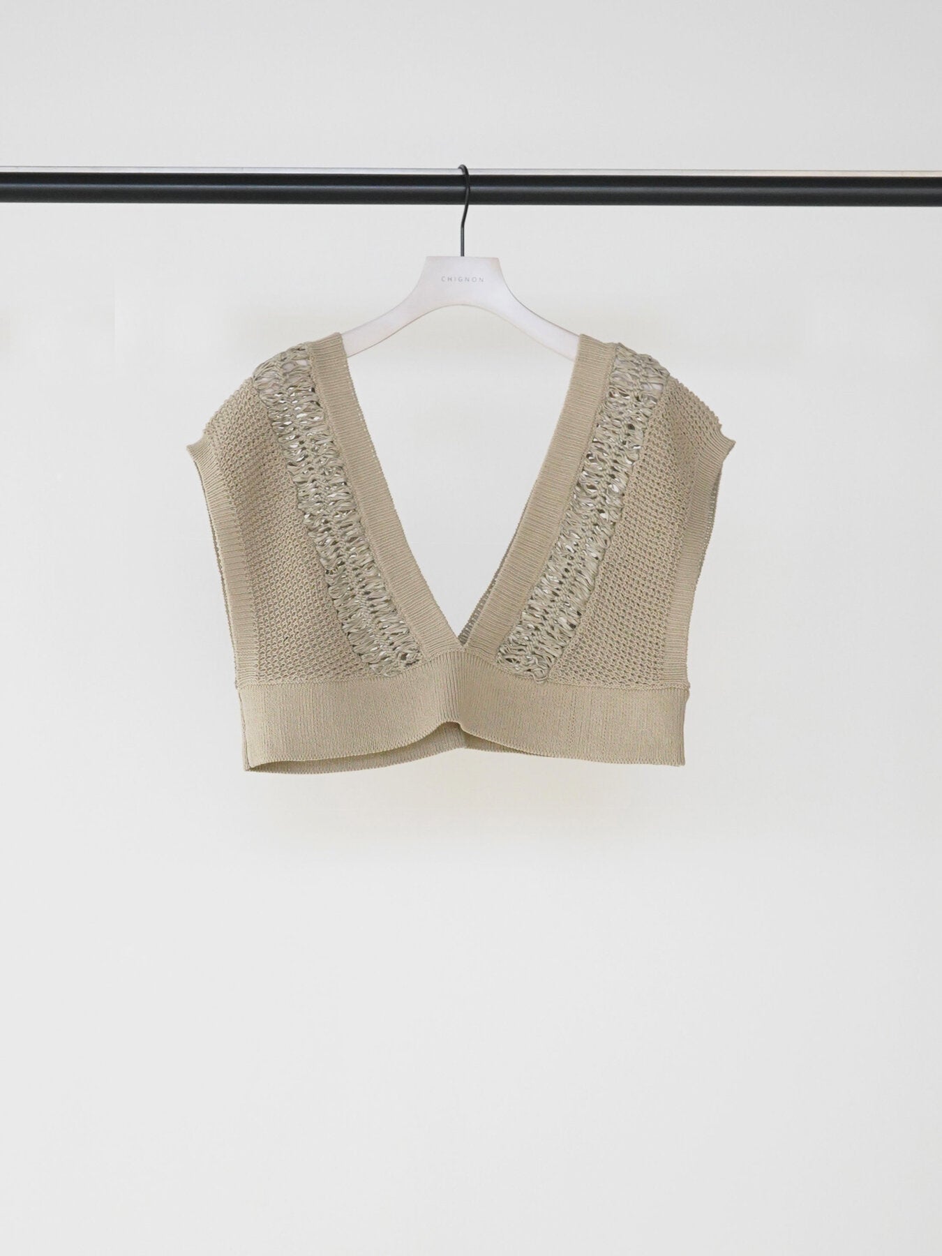 【予約販売】CHIGNON ヘアピンレースドッキングベスト 9563-691DP
