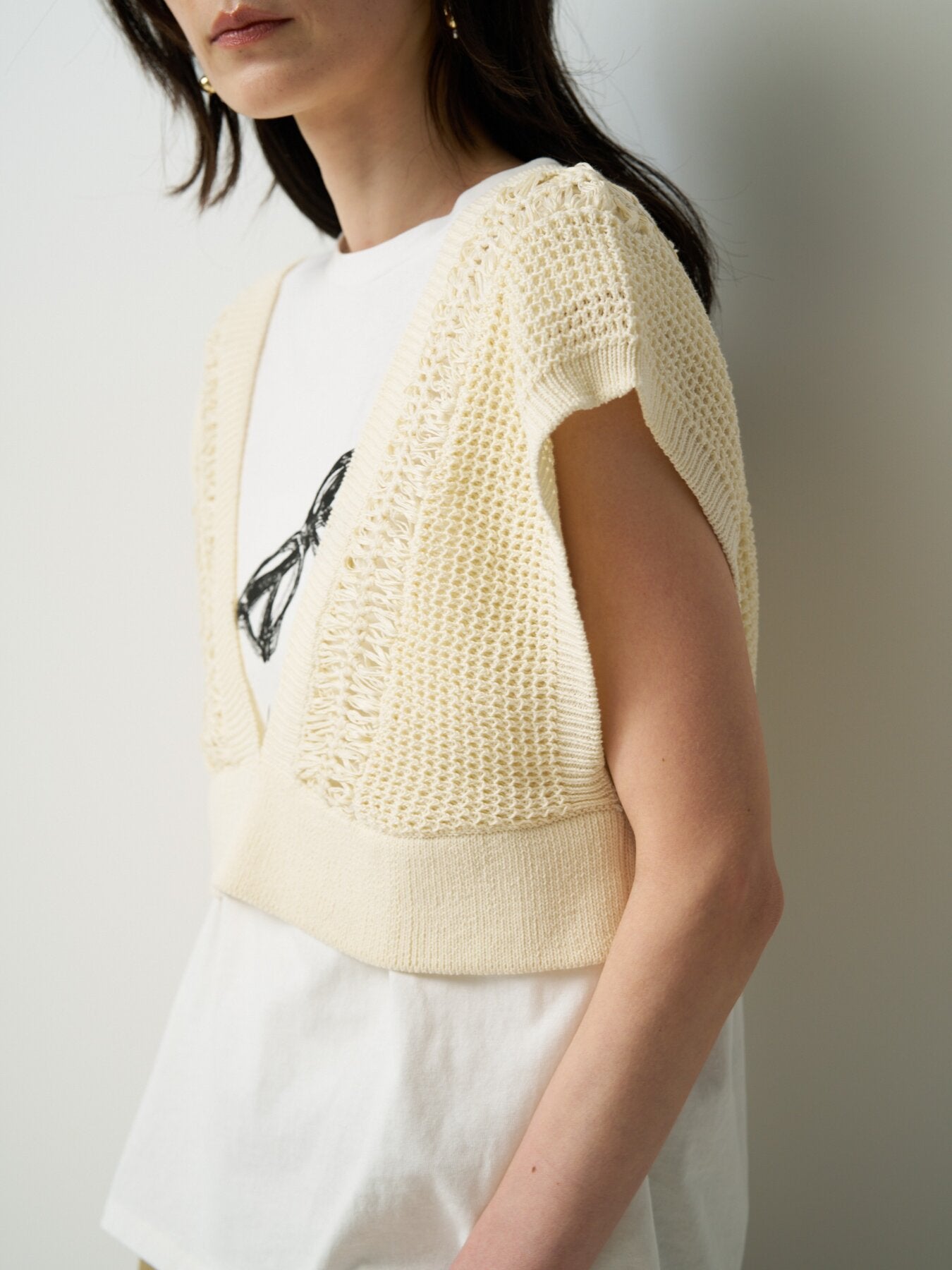 【予約販売】CHIGNON ヘアピンレースドッキングベスト 9563-691DP