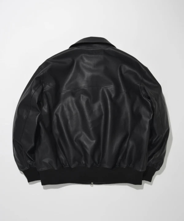 SUPERTHANKS Faux Leather Padded Blouson JK03A