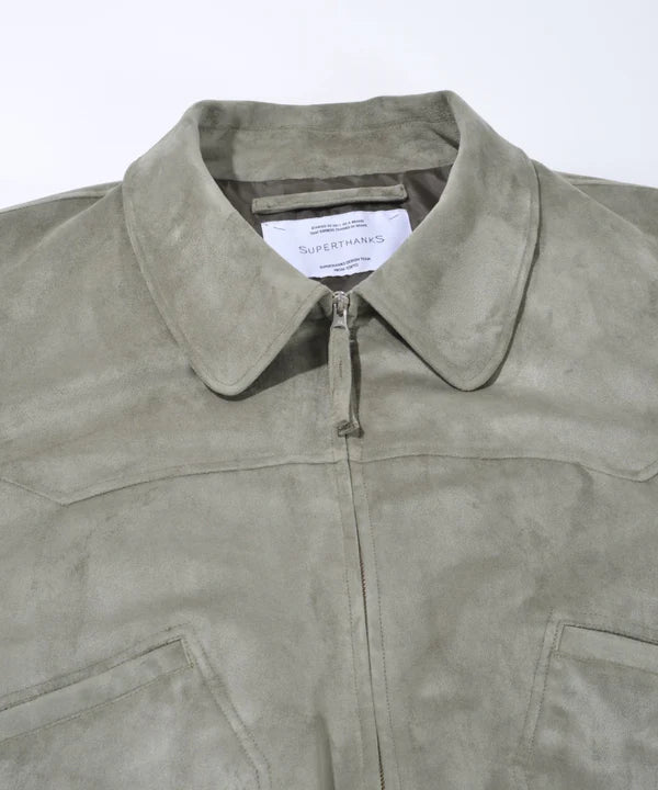 SUPERTHANKS Faux Suede Padded Blouson JK03