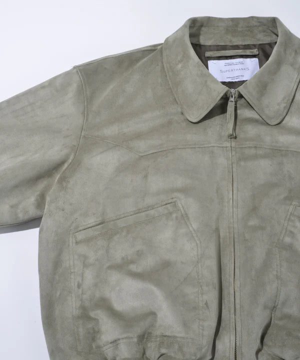 SUPERTHANKS Faux Suede Padded Blouson JK03