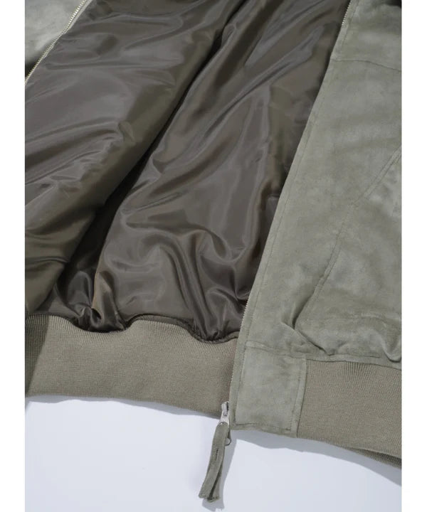 SUPERTHANKS Faux Suede Padded Blouson JK03
