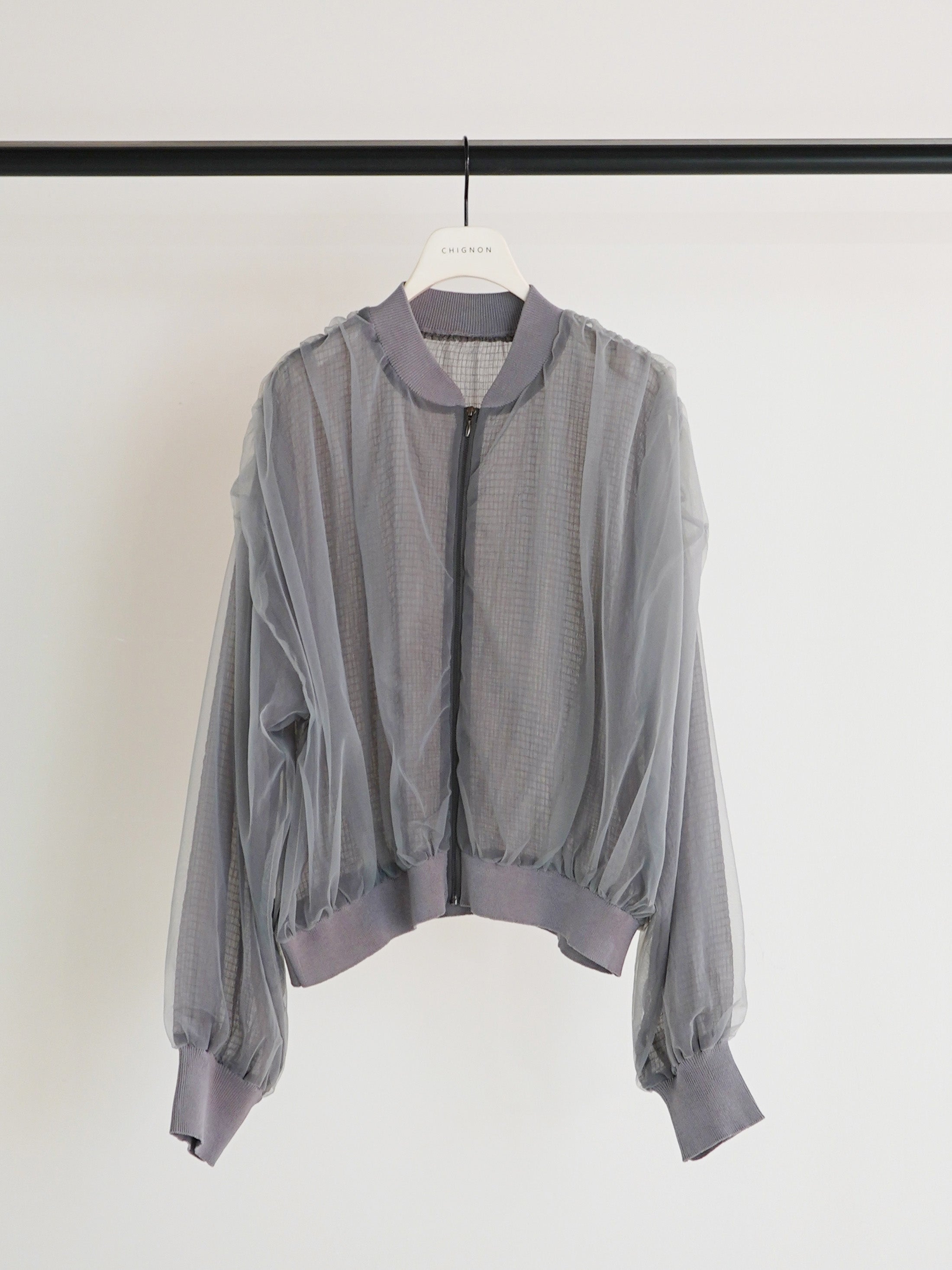 【予約販売】CHIGNON チュールボリュームブルゾン 9861-093GS