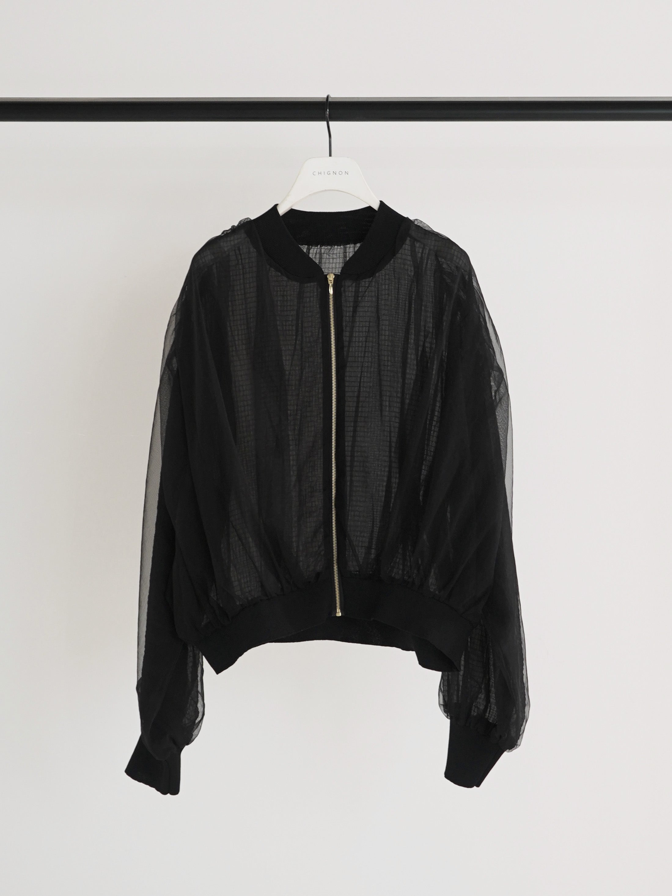 【予約販売】CHIGNON チュールボリュームブルゾン 9861-093GS