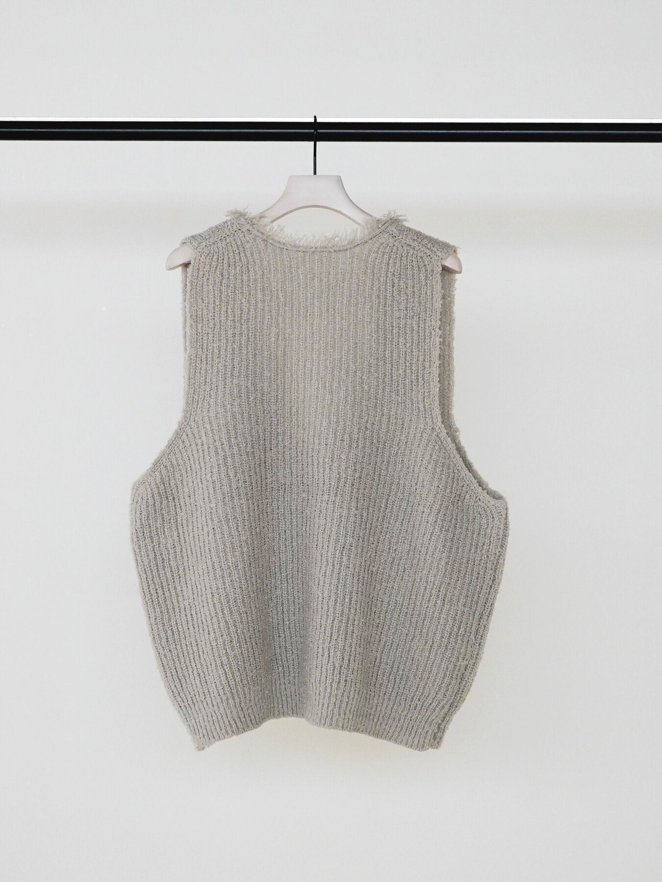 【予約販売】CHIGNON ブークレMIXフリンジベスト 9865-404DP