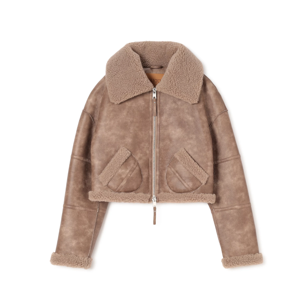 jakke. AVLATOR CROPPED JACKET