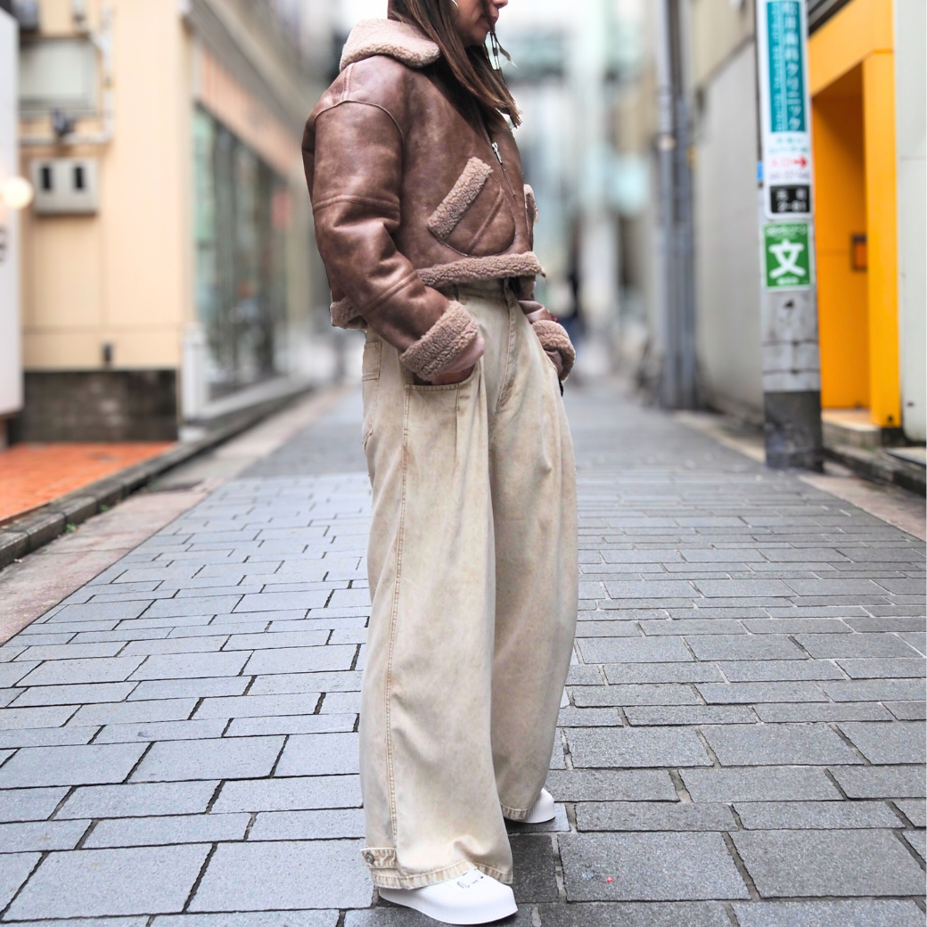 jakke. AVLATOR CROPPED JACKET