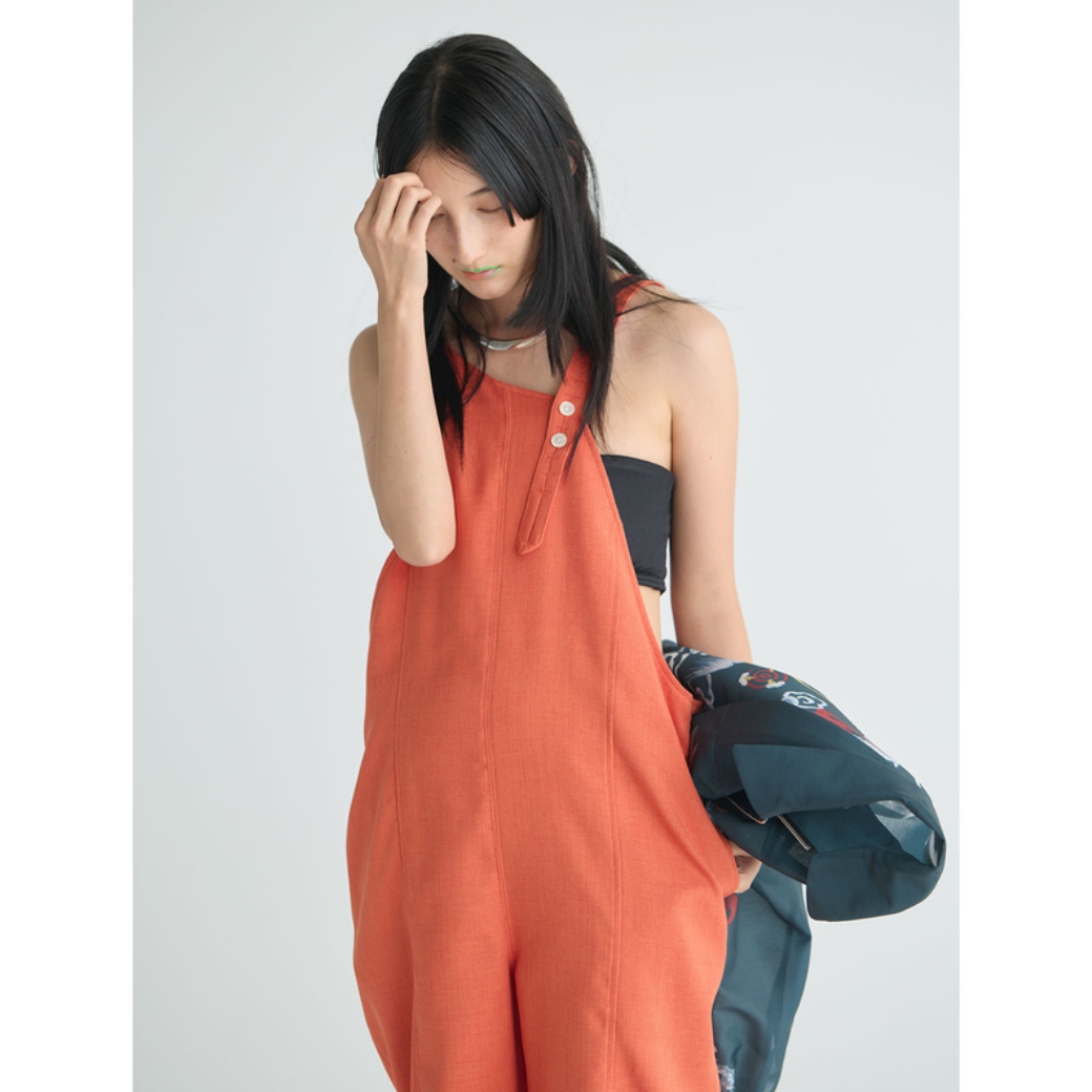 RUMBLE RED Asymeetry Overalls RR_25_011