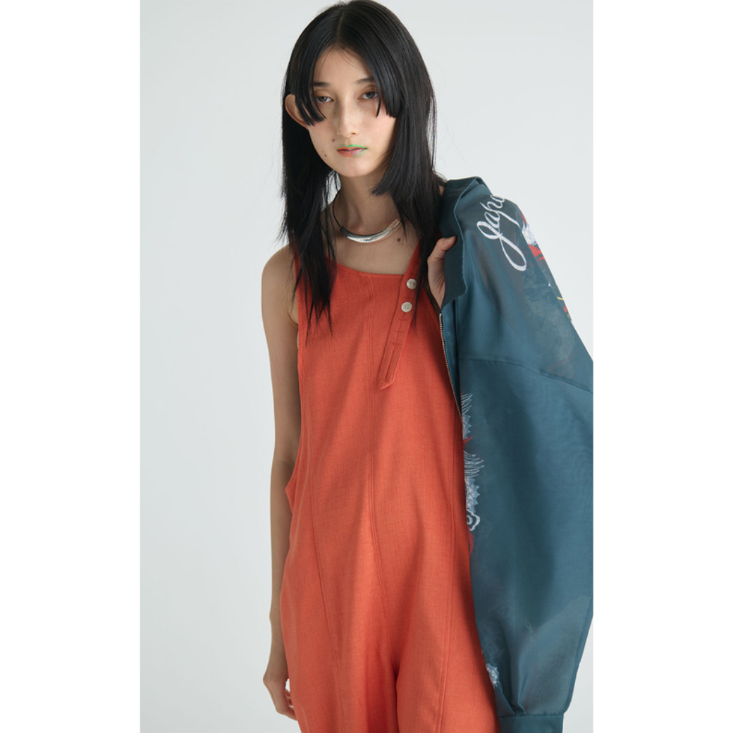 RUMBLE RED Asymeetry Overalls RR_25_011
