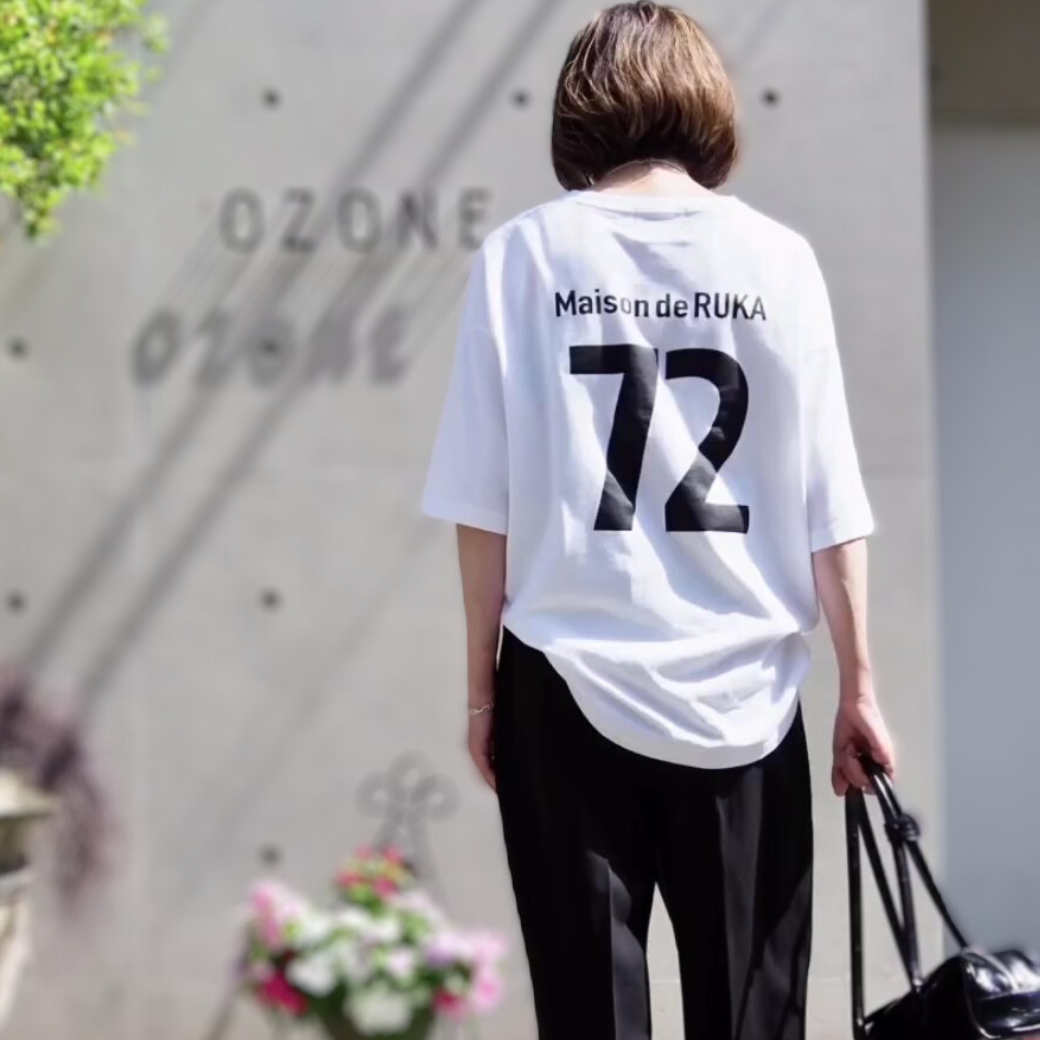 Maison de RUKA Back print T-sh 〔30%OFF〕