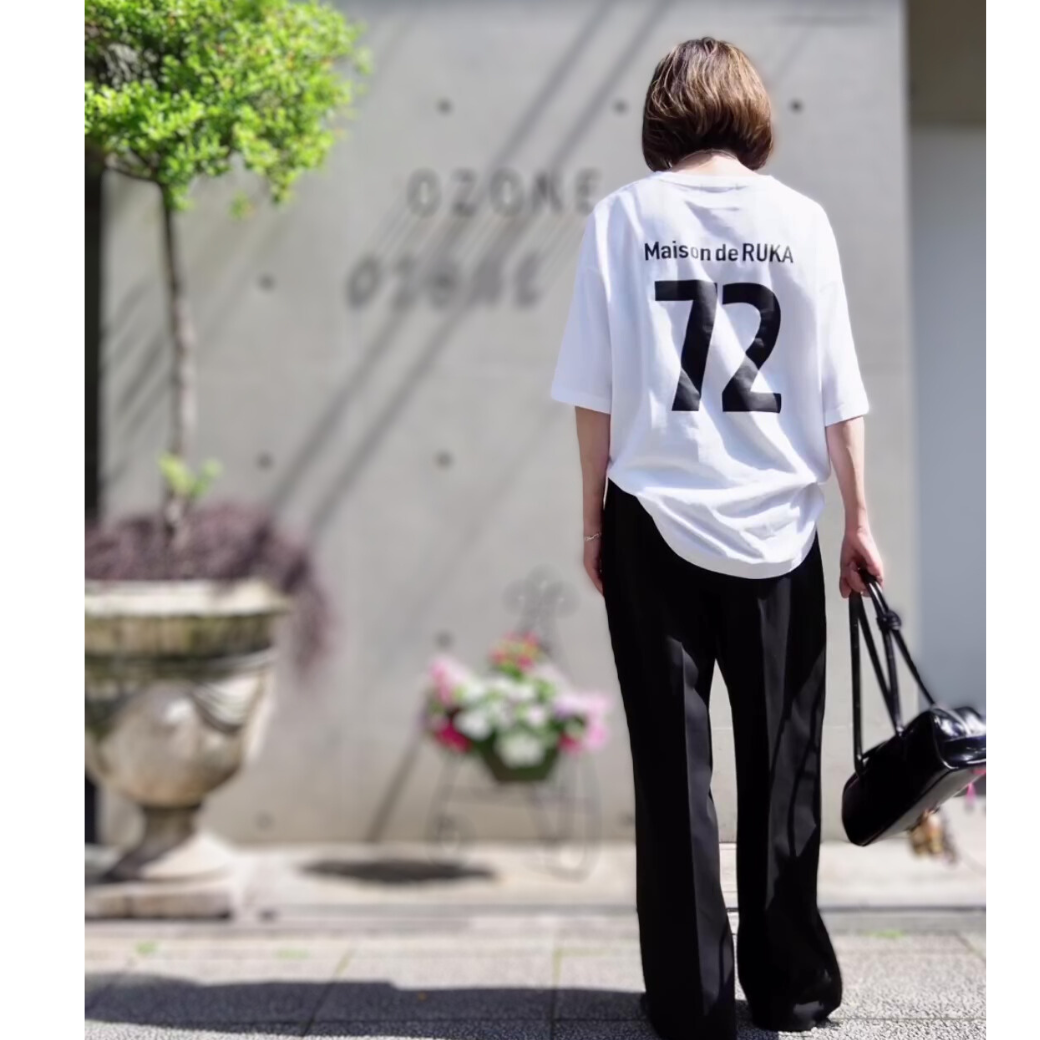 Maison de RUKA Back print T-sh 〔30%OFF〕