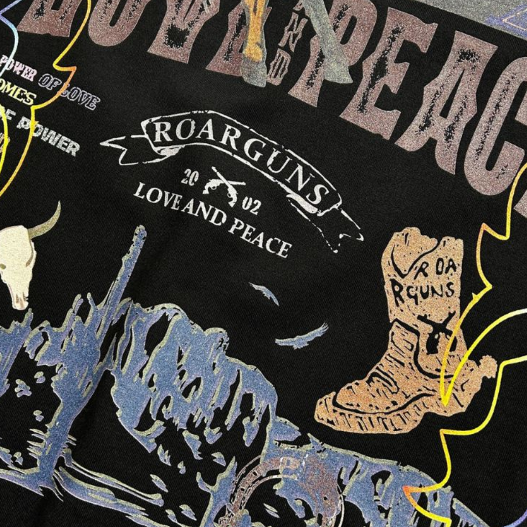 roarguns 25SGT-08 COWBOY PRINT S/S