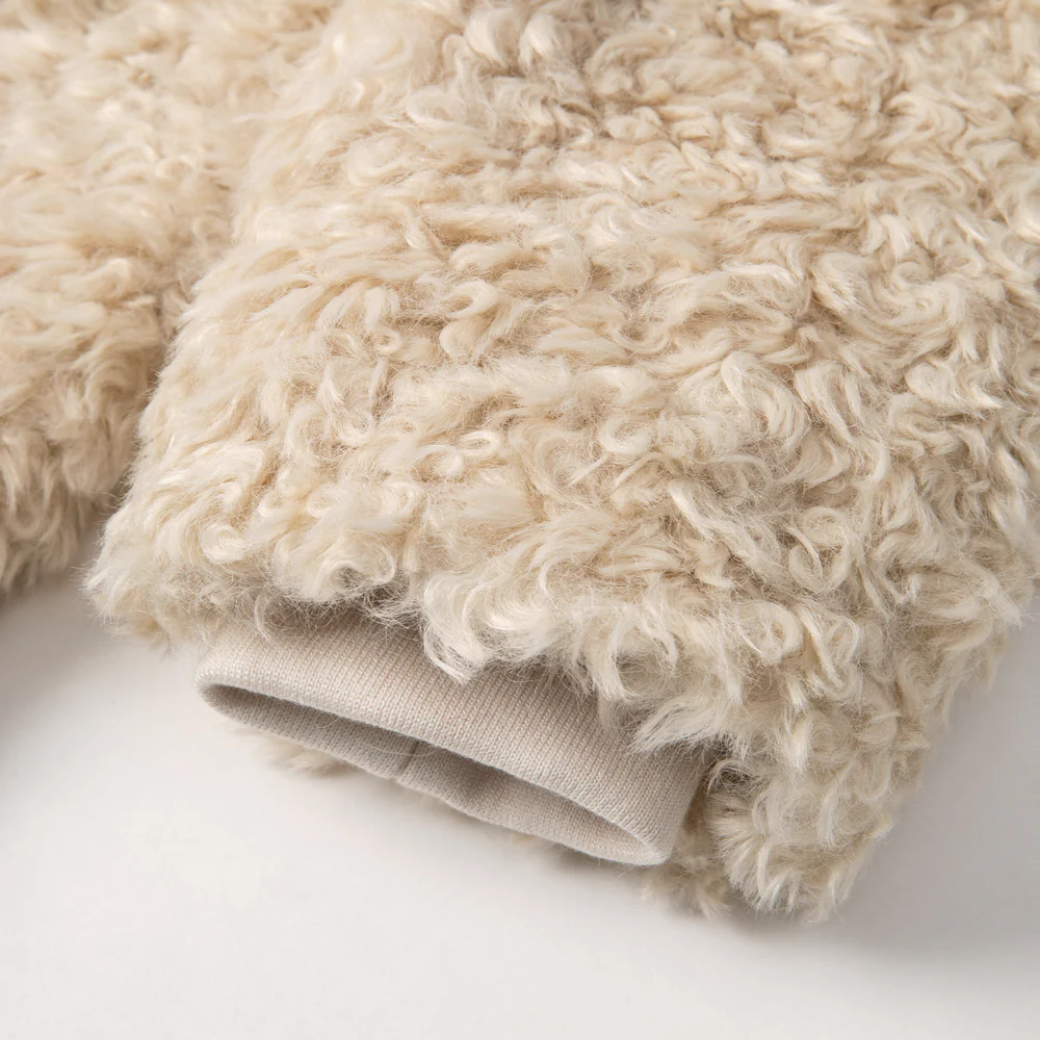 jakke. ARC COAT CREAM CURLY