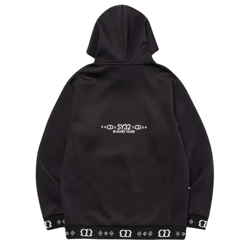 SY32 by SWEET YEARS GOLF DOUBLE MESH KNIT HOODIE
