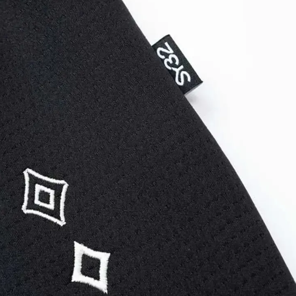 SY32 by SWEET YEARS GOLF DOUBLE MESH KNIT LONG PANTS