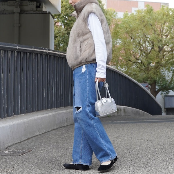 リバーシブルミンクファーベスト