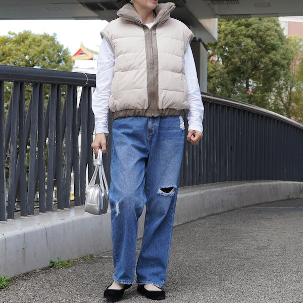 リバーシブルミンクファーベスト