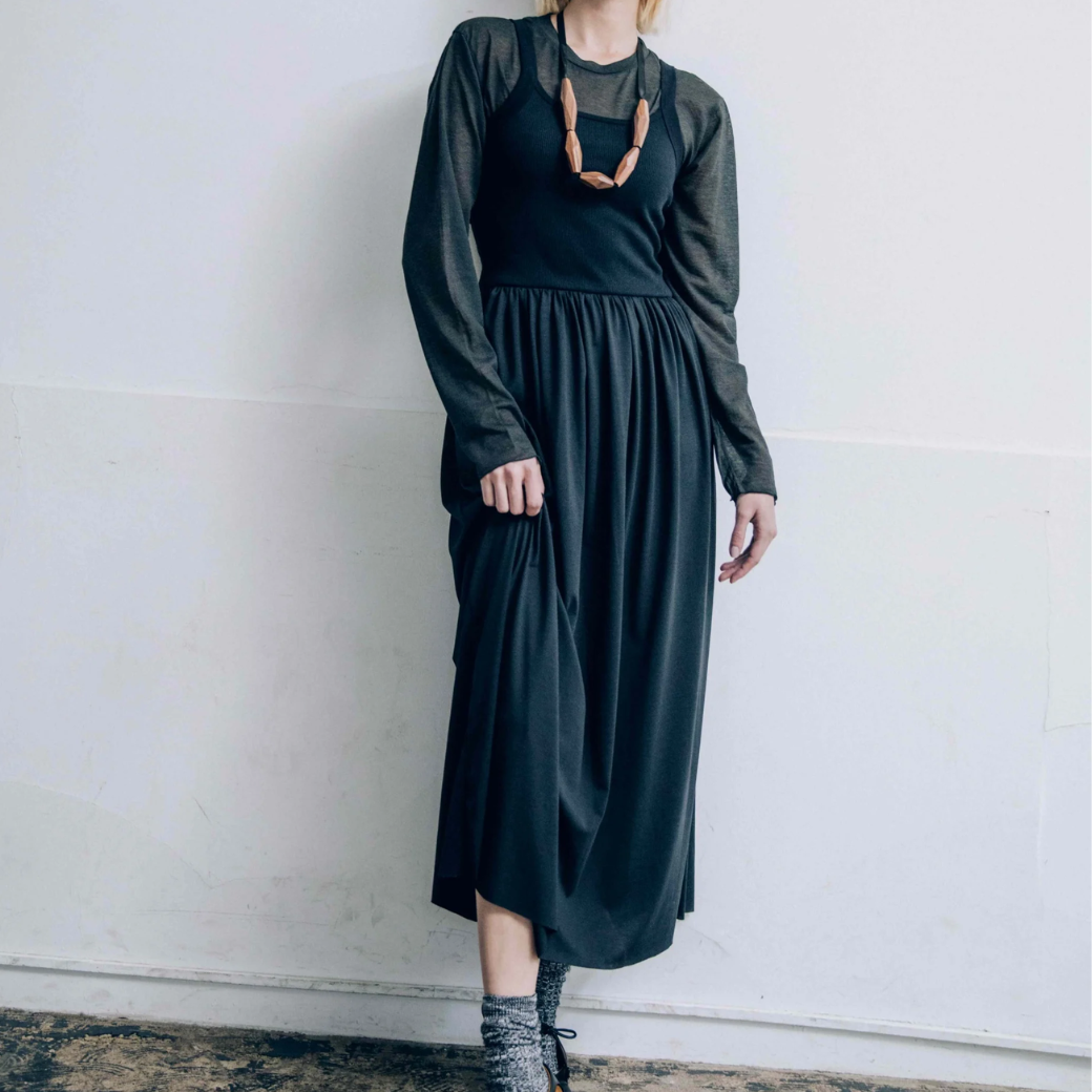 CaRouseLamBRa STRETCH RIB/HG JZ CAMISOLE DRESS 〔50%OFF〕