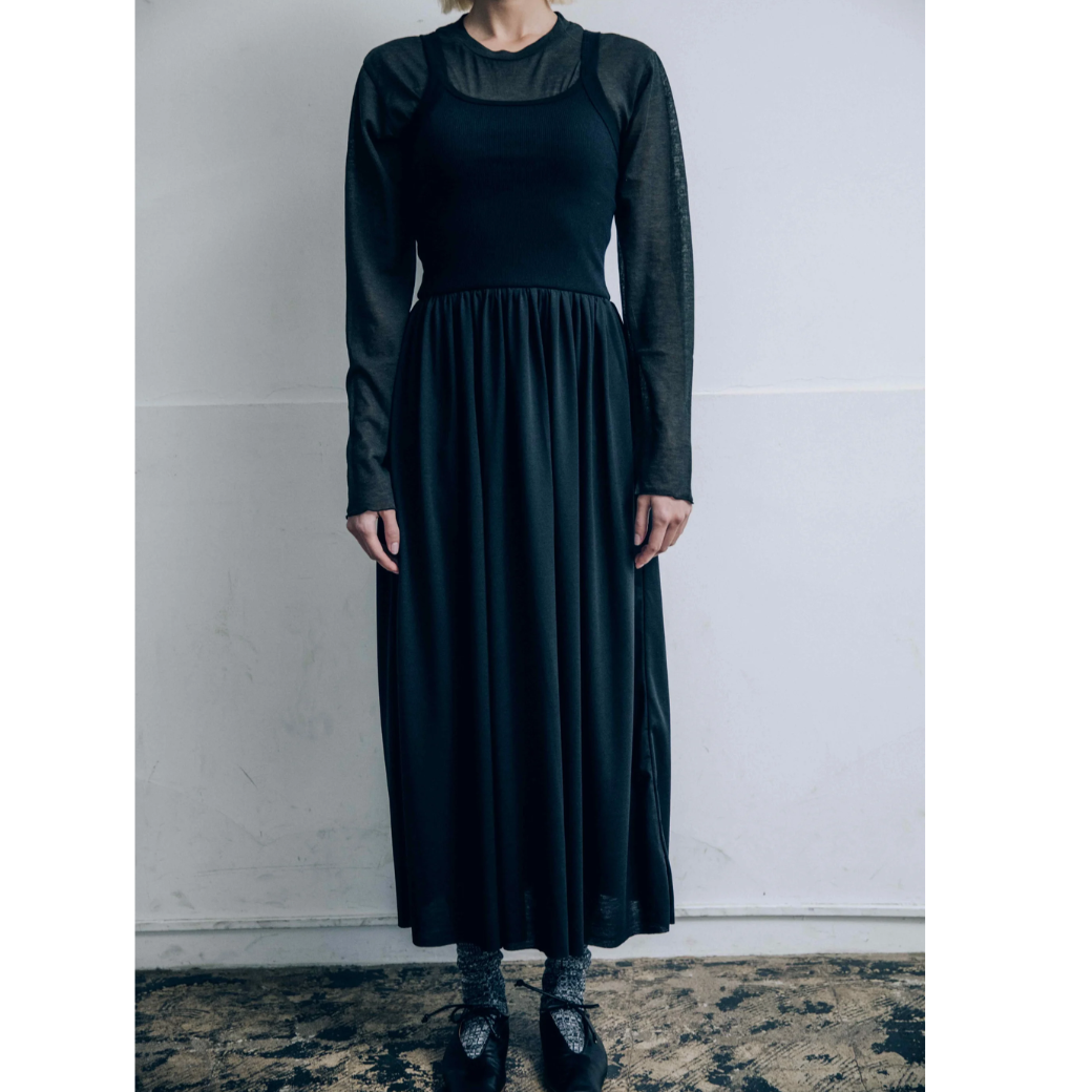 CaRouseLamBRa STRETCH RIB/HG JZ CAMISOLE DRESS 〔50%OFF〕
