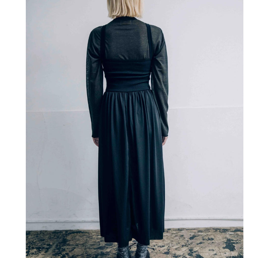 CaRouseLamBRa STRETCH RIB/HG JZ CAMISOLE DRESS 〔50%OFF〕