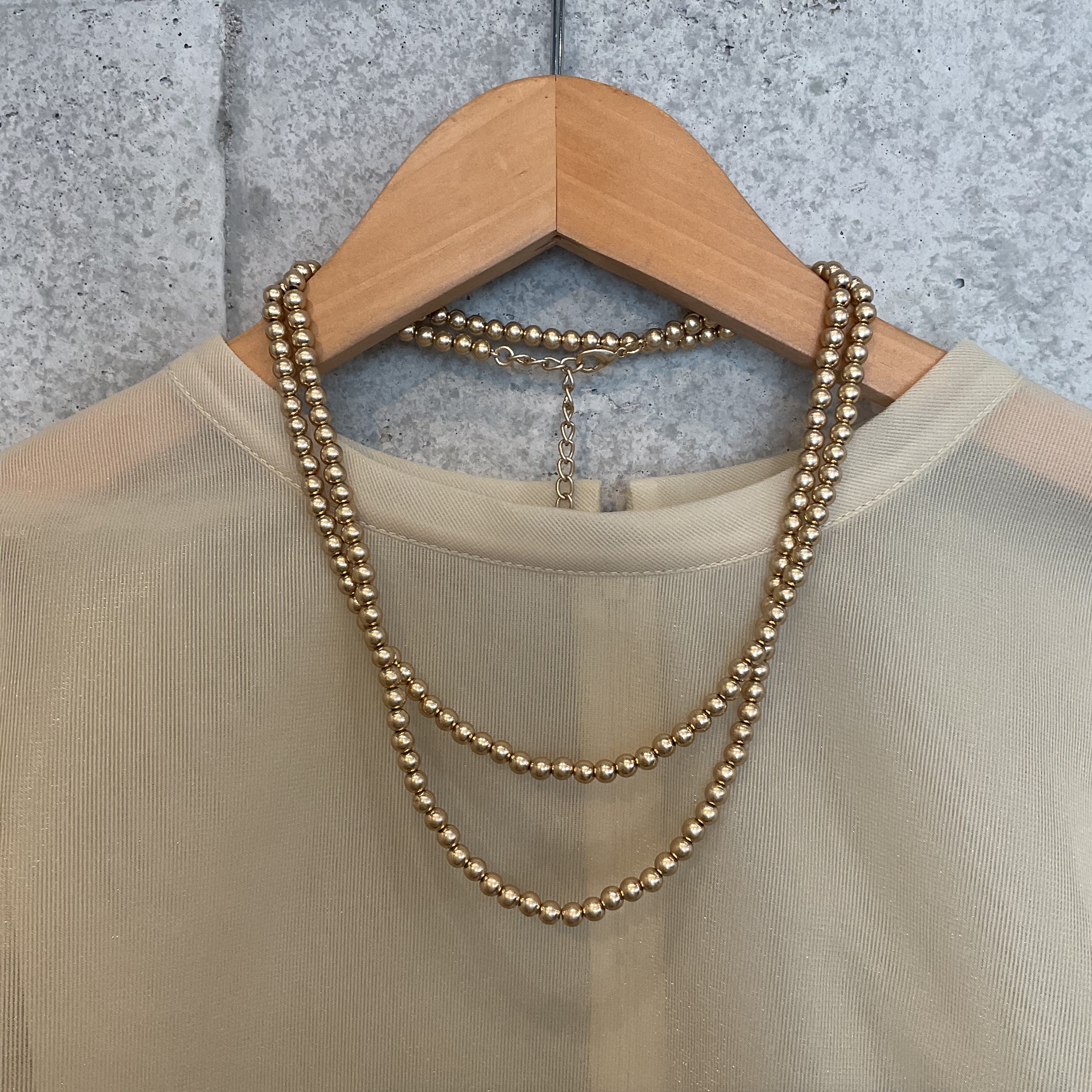 ビーズネックレス