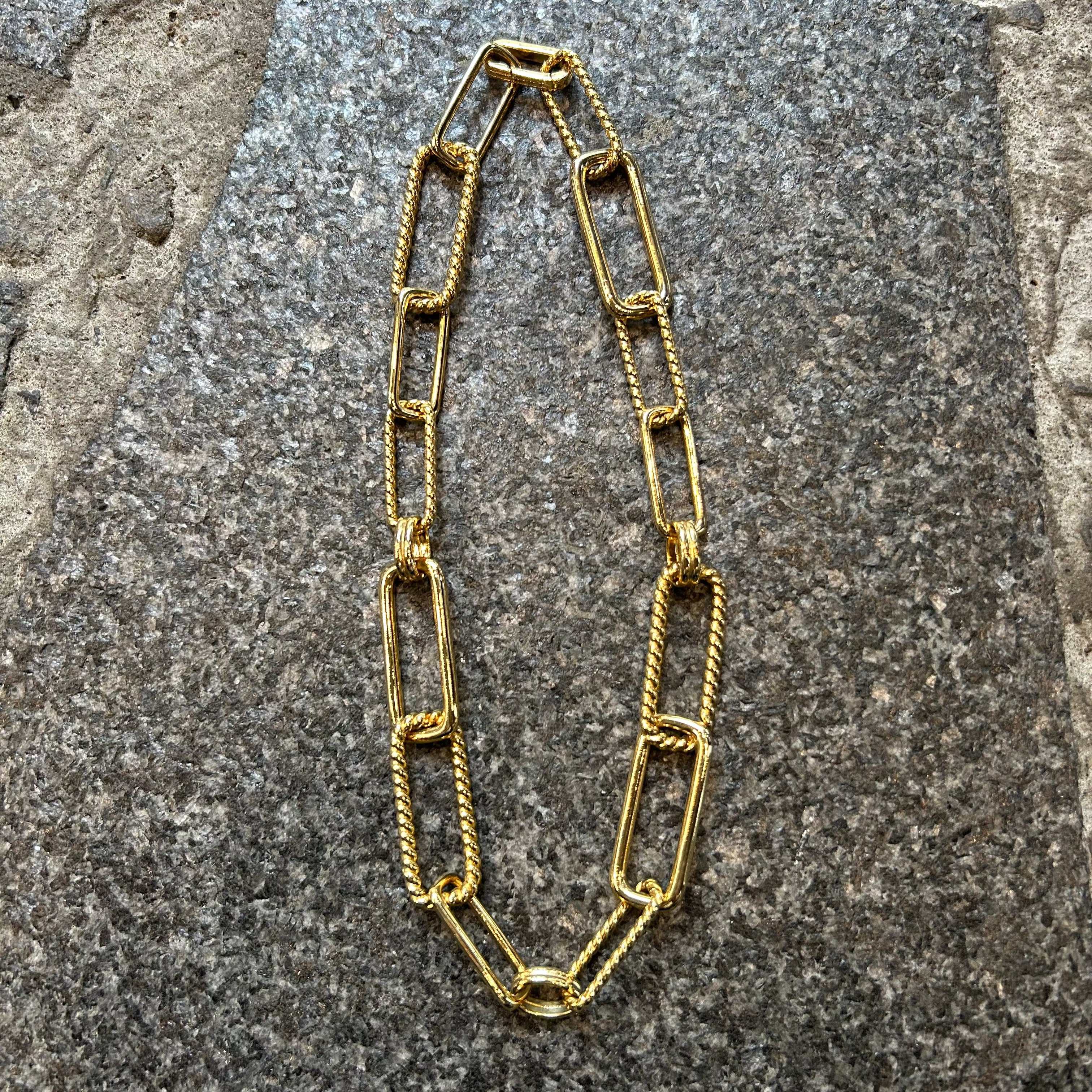 RUKA ゴールドネックレス スクエアチェーンネックレス – RUKA