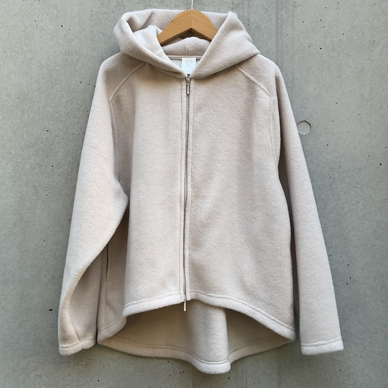 PUPULA ソフトフリースジップアップパーカー