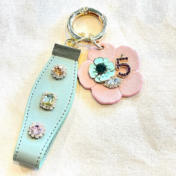 Flower bag charm