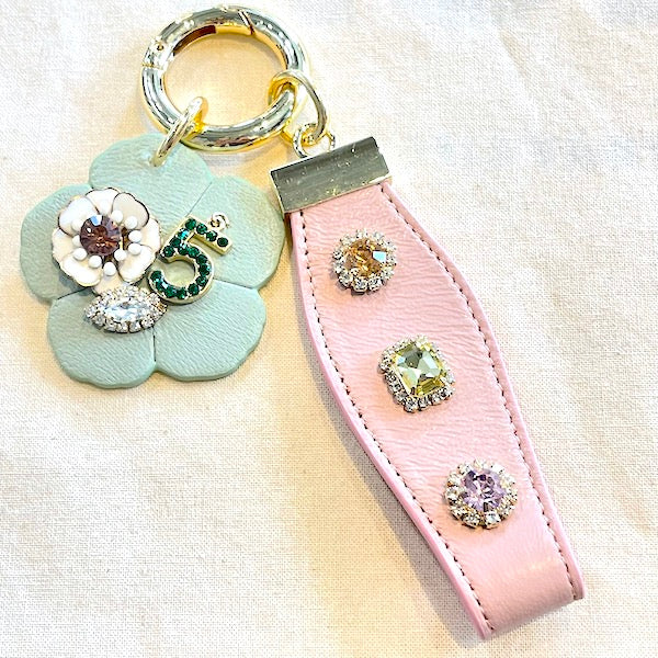 Flower bag charm