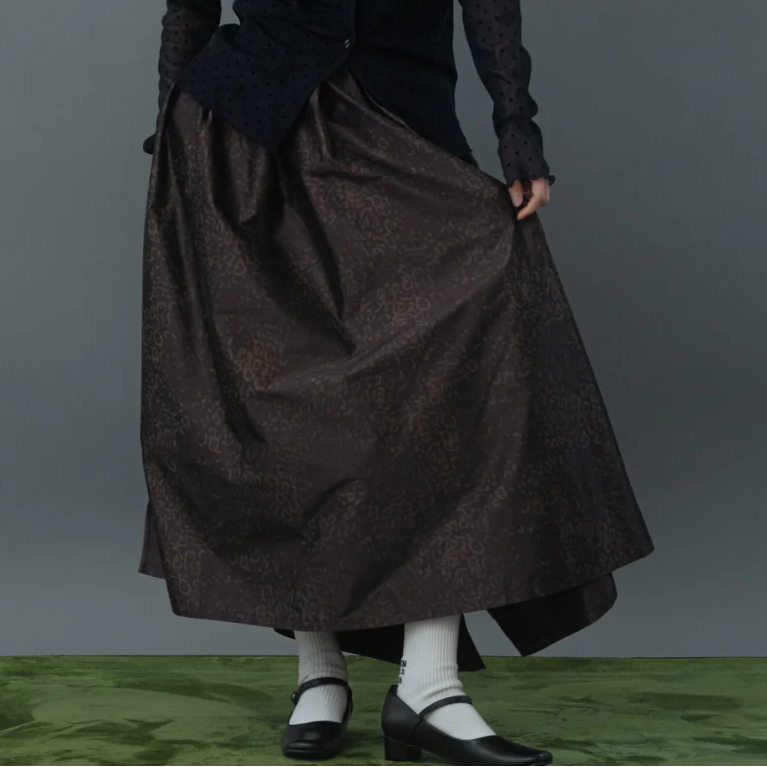 Kittle LEOPARD FLARE SKIRT/K256-65101