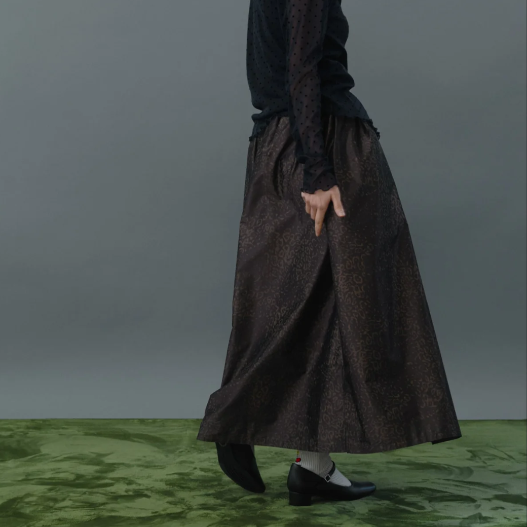 Kittle LEOPARD FLARE SKIRT/K256-65101