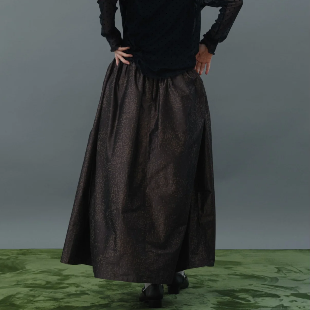 Kittle LEOPARD FLARE SKIRT/K256-65101